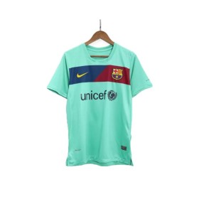 10/11 Barcelona Away Green Retro Soccer Jerseys Shirt