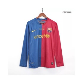 Barcelona Jersey 2008/09 Home Retro - Long Sleeve - UCL Final