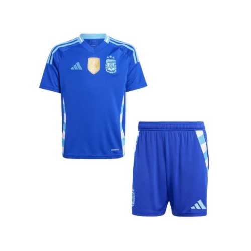 Argentina Away Jersey Kit Copa America 2024 Kids(Jersey+Shorts)