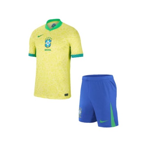 Brazil Home Jersey Kit 2024 (Jersey+Shorts)