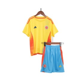 Colombia Home Jersey Kit Copa America 2024 Kids(Jersey+Shorts)