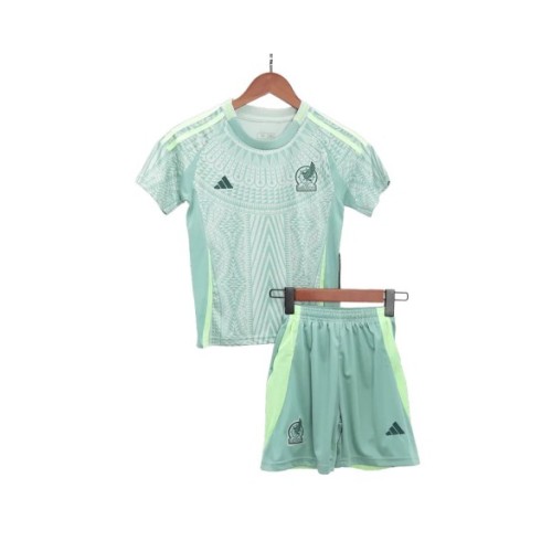 Mexico Away Jersey Kit Copa America 2024 Kids(Jersey+Shorts)