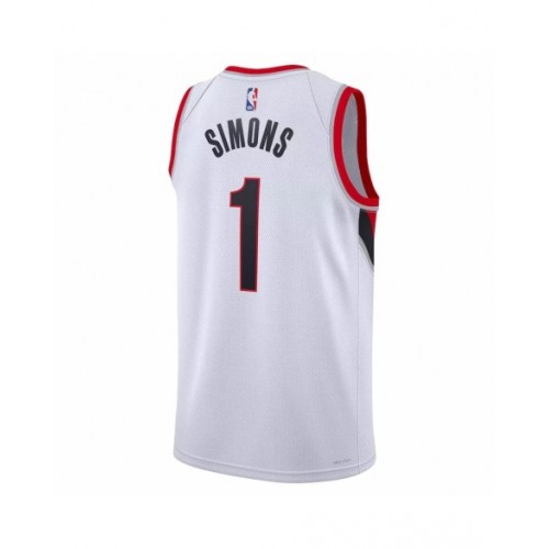 Men's Portland Trail Blazers Anfernee Simons #1 White 22/23 Swingman Jersey - Association Edition