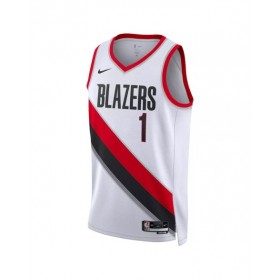 Men's Portland Trail Blazers Anfernee Simons #1 White 22/23 Swingman Jersey - Association Edition