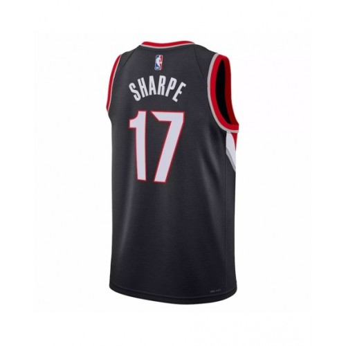 Men's Portland Trail Blazers Shaedon Sharpe #17 Black 2022/23 Swingman Jersey - Icon Edition