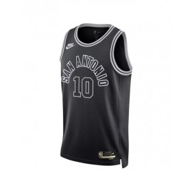 Men's San Antonio Spurs Jeremy Sochan #10 Nike Black 2022/23 Swingman Jersey - Classic Edition