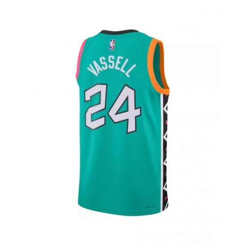 Men's San Antonio Spurs Devin Vassell #24 Nike Green 2022/23 Swingman Jersey - City Edition