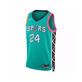 Men's San Antonio Spurs Devin Vassell #24 Nike Green 2022/23 Swingman Jersey - City Edition