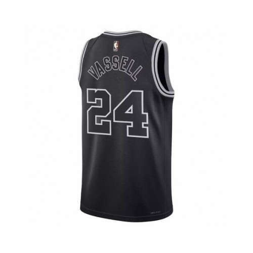 Men's San Antonio Spurs Devin Vassell #24 Nike Black 2022/23 Swingman Jersey - Classic Edition