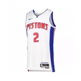 Men's Detroit Pistons Cade Cunningham #2 Nike White 2022/23 Swingman Jersey - Association Edition