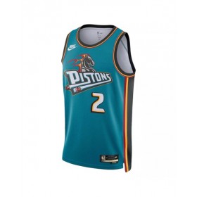 Men's Detroit Pistons Cade Cunningham #2 Nike Teal 2022/23 Swingman Jersey - Classic Edition