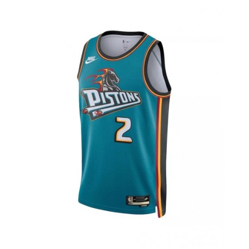 Men's Detroit Pistons Cade Cunningham #2 Nike Teal 2022/23 Swingman Jersey - Classic Edition