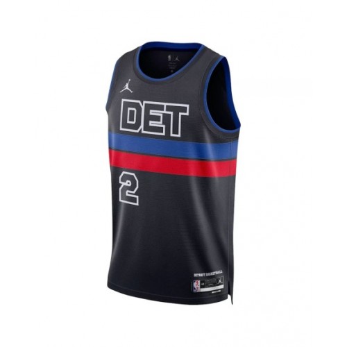 Men's Detroit Pistons Cade Cunningham #2 Jordan Brand Black 2022/23 Swingman Jersey - Statement Edition