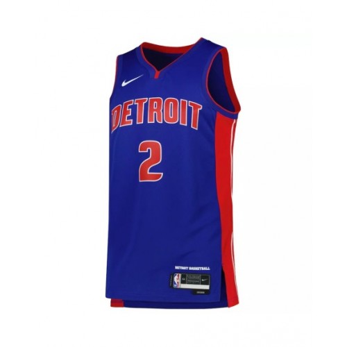 Men's Detroit Pistons Cade Cunningham #2 Nike Blue 2022/23 Swingman Jersey - Icon Edition