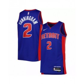 Men's Detroit Pistons Cade Cunningham #2 Nike Blue 2022/23 Swingman Jersey - Icon Edition