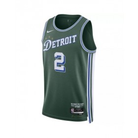 Men's Detroit Pistons Cade Cunningham #2 Nike Green 2022/23 Swingman Jersey - City Edition