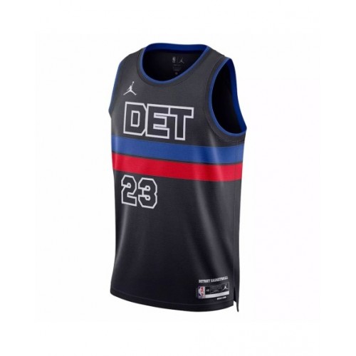 Men's Detroit Pistons Jaden Ivey #23 Jordan Brand Black 2022/23 Swingman Jersey - Statement Edition