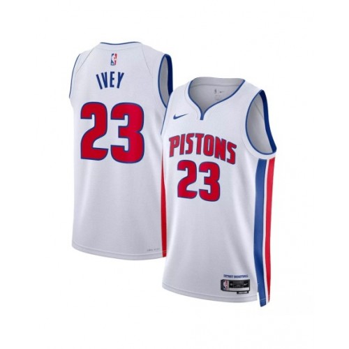 Men's Detroit Pistons Jaden Ivey #23 Nike White 2022/23 Swingman Jersey - Association Edition