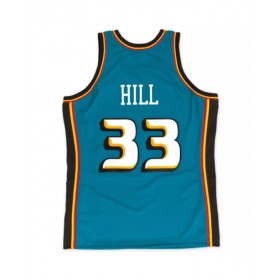 Retro Detroit Pistons Grant Hill #33 Blue 1998/99 Swingman NBA Jersey