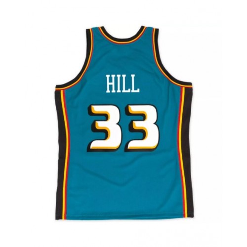 Retro Detroit Pistons Grant Hill #33 Blue 1998/99 Swingman NBA Jersey