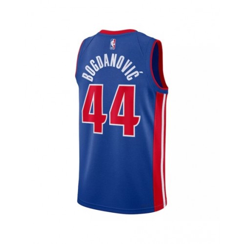 Men's Detroit Pistons Bojan Bogdanovic #44 Nike Blue 2022/23 Swingman Jersey - Icon Edition