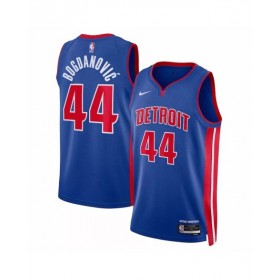 Men's Detroit Pistons Bojan Bogdanovic #44 Nike Blue 2022/23 Swingman Jersey - Icon Edition