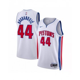 Men's Detroit Pistons Bojan Bogdanovic #44 Nike White 2022/23 Swingman Jersey - Association Edition