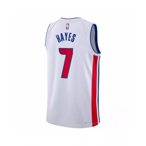 Men's Detroit Pistons Killian Hayes #7 Nike White 2022/23 Swingman Jersey - Association Edition