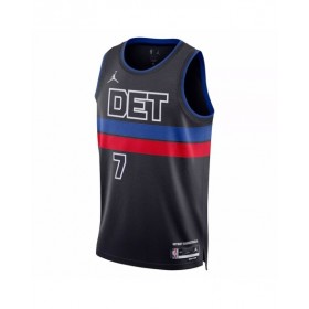 Men's Detroit Pistons Killian Hayes #7 Jordan Brand Black 2022/23 Swingman Jersey - Statement Edition