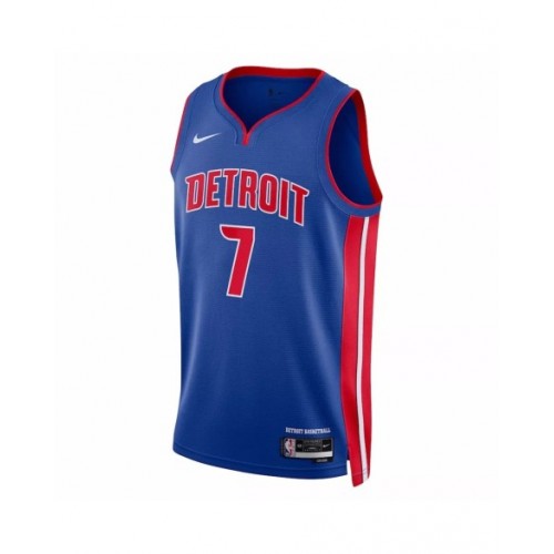 Men's Detroit Pistons Killian Hayes #7 Nike Blue 2022/23 Swingman Jersey - Icon Edition