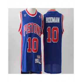 Men's Detroit Pistons Dennis Rodman #10 Adidas Black Swingman NBA Jersey