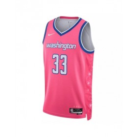 Men's Washington Wizards Kyle Kuzma #33 Nike Pink 2022/23 Swingman Jersey - City Edition