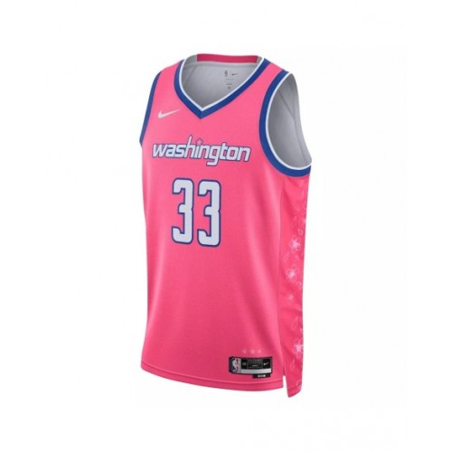 Men's Washington Wizards Kyle Kuzma #33 Nike Pink 2022/23 Swingman Jersey - City Edition