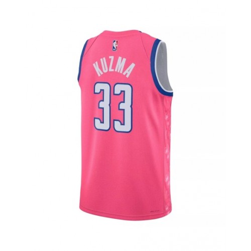 Men's Washington Wizards Kyle Kuzma #33 Nike Pink 2022/23 Swingman Jersey - City Edition