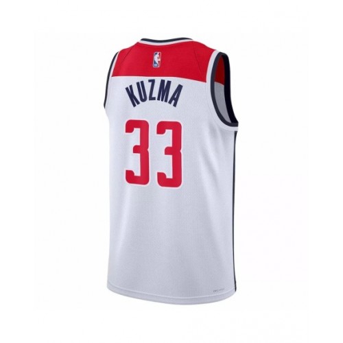 Men's Washington Wizards Kyle Kuzma #33 Nike White 2022/23 Swingman Jersey - Association Edition