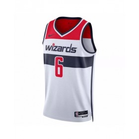 Men's Washington Wizards Kristaps Porzingis #6 Nike White 2022/23 Swingman Jersey - Association Edition