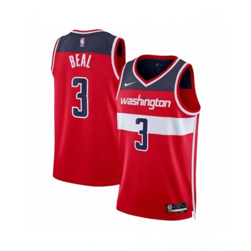 Men's Washington Wizards Bradley Beal #3 Nike Red 2022/23 Swingman Jersey - Icon Edition