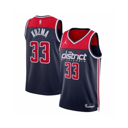 Men's Washington Wizards Kyle Kuzma #33 Jordan Brand Navy 2022/23 Swingman Jersey - Statement Edition