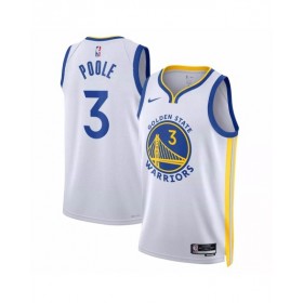 Men's Golden State Warriors Jordan Poole #3 White 2022/23 Swingman Jersey - Association Editon