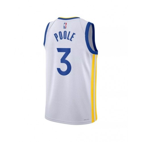 Men's Golden State Warriors Jordan Poole #3 White 2022/23 Swingman Jersey - Association Editon