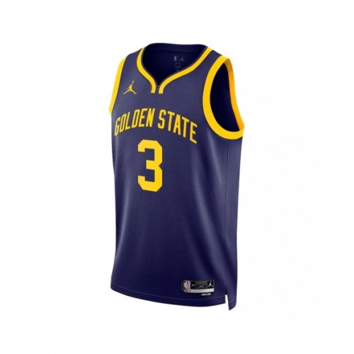 Men's Golden State Warriors Jordan Poole #3 Jordan Brand Navy 22/23 Swingman Jersey - Statement Edition