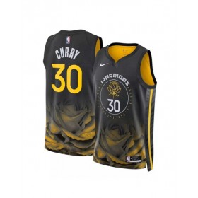 Men's Golden State Warriors Stephen Curry #30 Nike Black 2022/23 Swingman Jersey - City Edition