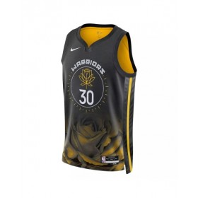 Men's Golden State Warriors Stephen Curry #30 Nike Black 2022/23 Swingman Jersey - City Edition