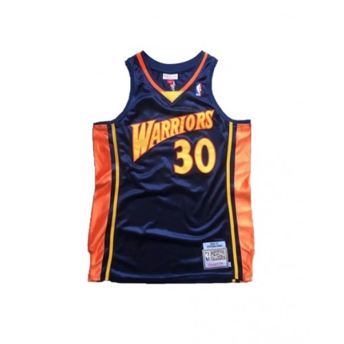 Men's Golden State Warriors Curry #30 Mitchell & Ness Blue 2009/10 Swingman NBA Jersey