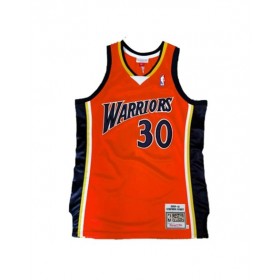 Men's Golden State Warriors Curry #30 Mitchell & Ness Orange 2009/10 Swingman NBA Jersey