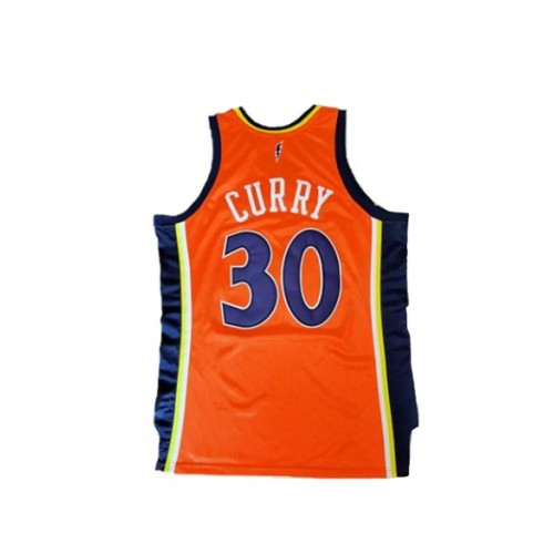 Men's Golden State Warriors Curry #30 Mitchell & Ness Orange 2009/10 Swingman NBA Jersey