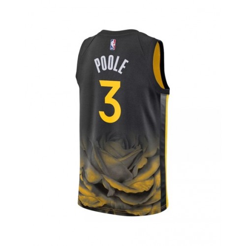 Men's Golden State Warriors Jordan Poole #3 Nike Black 2022/23 Swingman Jersey - City Edition