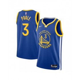 Men's Golden State Warriors Jordan Poole #3 Nike Royal 2022/23 Swingman Jersey - Icon Edition