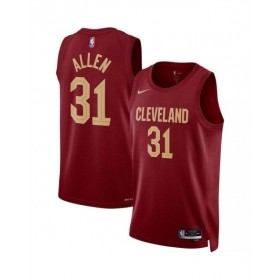 Men's Cleveland Cavaliers Jarrett Allen #31 Nike Wine 2022/23 Swingman Jersey - Icon Edition