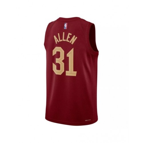 Men's Cleveland Cavaliers Jarrett Allen #31 Nike Wine 2022/23 Swingman Jersey - Icon Edition